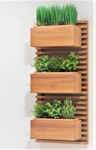 Plantas no painel mdf canaletado